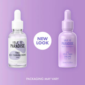 Isle of Paradise drops blended into moisturizer for customizable tan