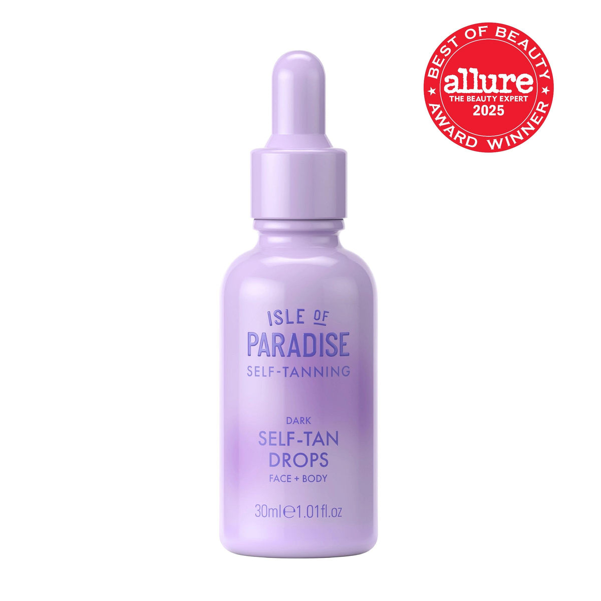 Isle of Paradise pipette with drops showing smooth tanning texture