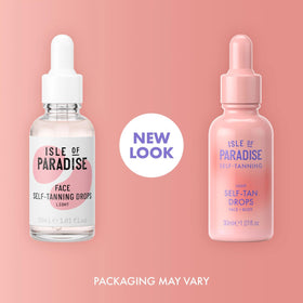 Isle of Paradise drops texture close-up showing lightweight serum