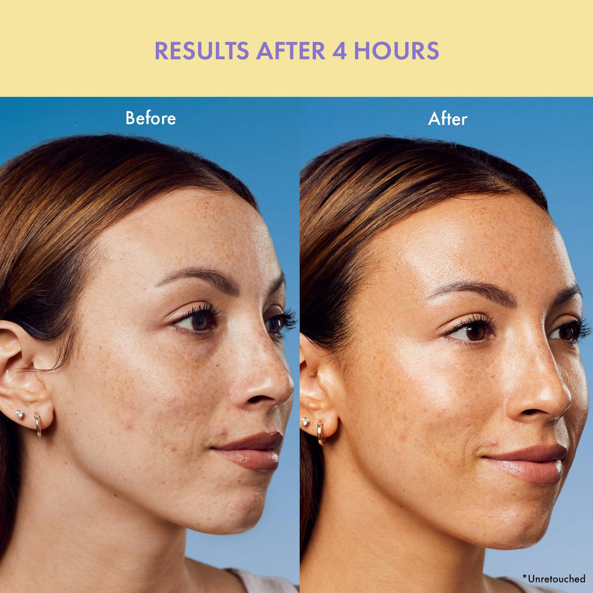 Isle of Paradise on-face demonstration showing subtle glow and natural finish