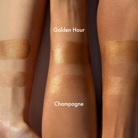 Isle of Paradise bottle staged with moisturizer and foundation to show mixing use