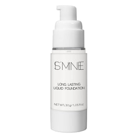 IS'MINE beside a coin showing compact 1.05 fl oz size for easy travel convenience