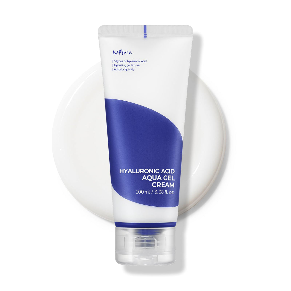 IsNtree front packaging showing size and lightweight gel moisturizer benefit