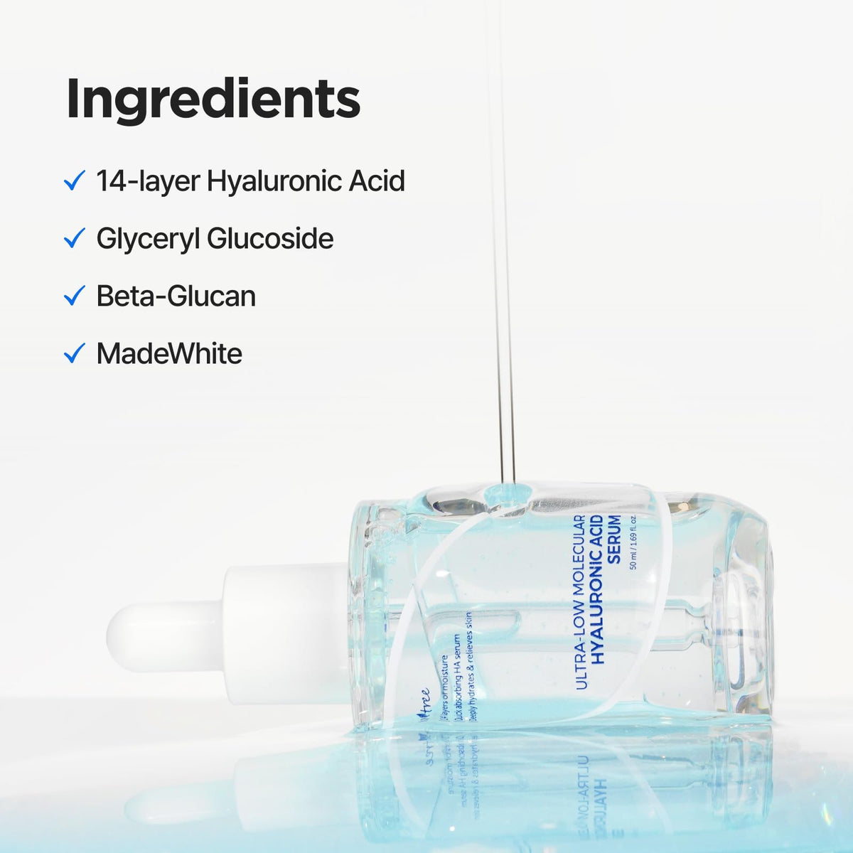 ISNTREE label close-up displaying hyaluronic complex and clean formula