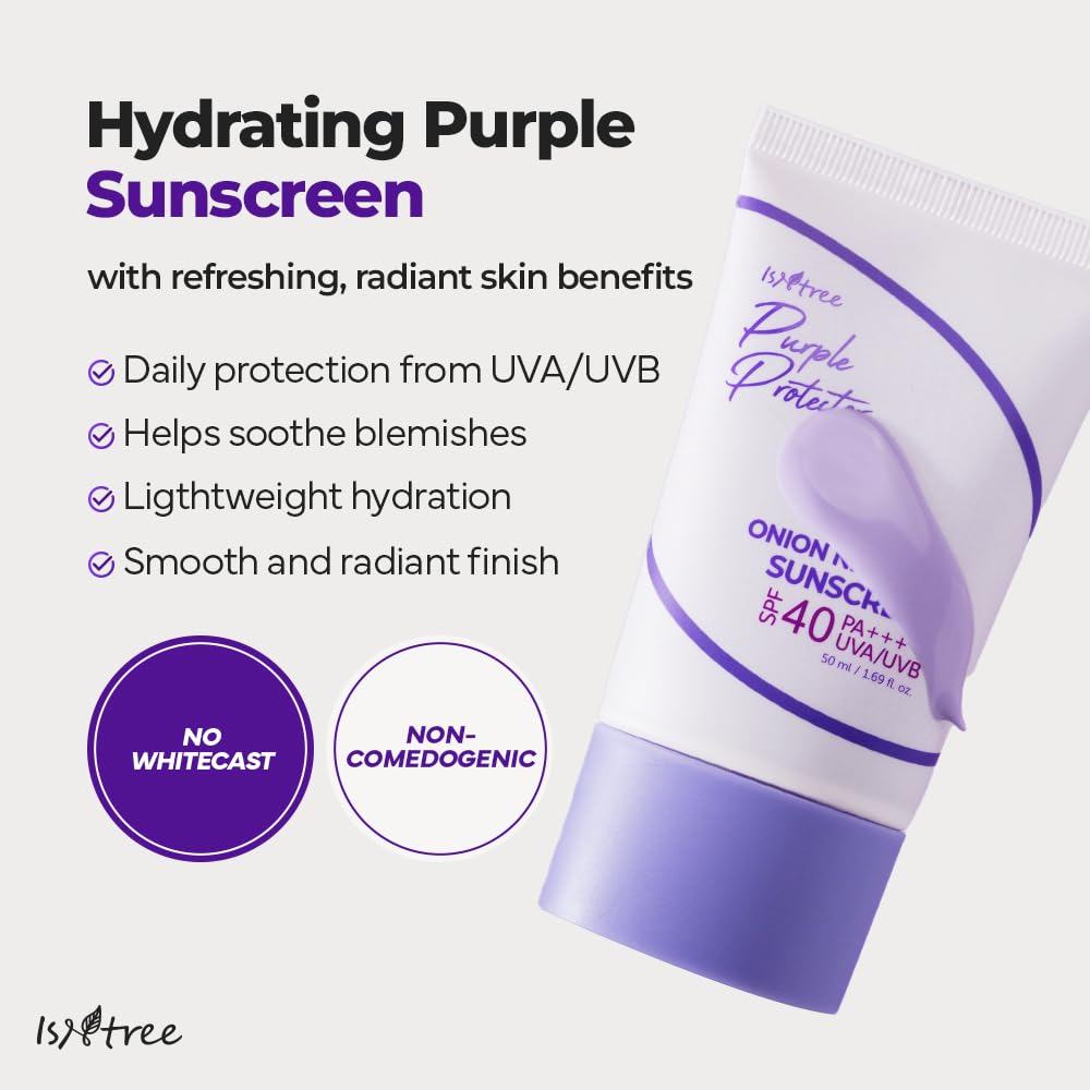 IsNtree sunscreen being blended on skin, demonstrates smooth absorption
