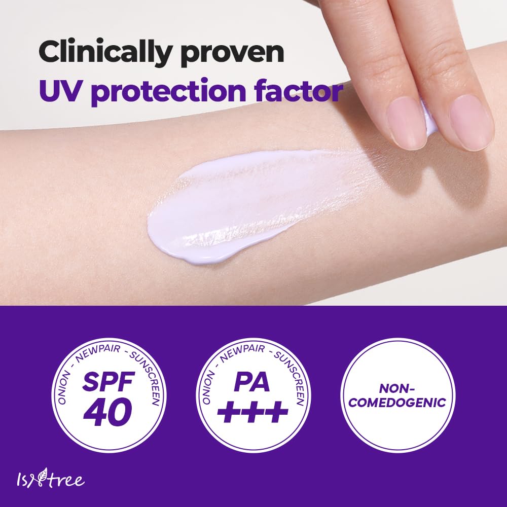 IsNtree red onion extract ingredient shot, emphasizes soothing redness