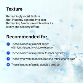ISNTREE serum on back of hand showing lightweight, non-sticky feel