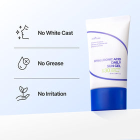 ISNTREE sunscreen being spread on hand for quick-absorbing benefit