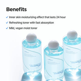 ISNTREE display with seawater minerals representing soothing, mineral-rich hydration
