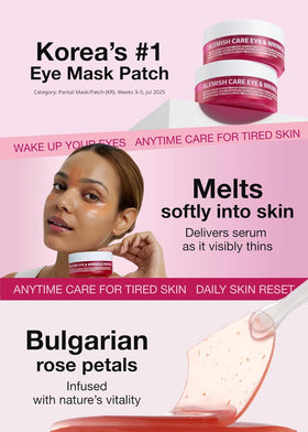 ISOI patch applied under eye, reduces puffiness and refreshes appearance