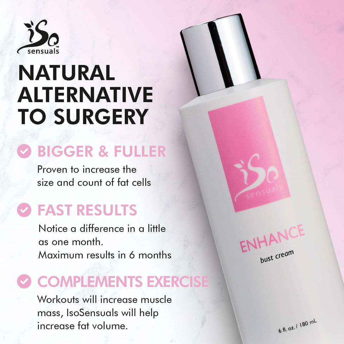 Applying IsoSensuals cream to décolletage illustrating easy daily use and lift benefit