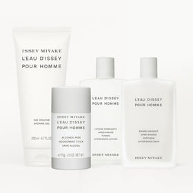 Issey Miyake deodorant with open cap showing applicator, easy daily use