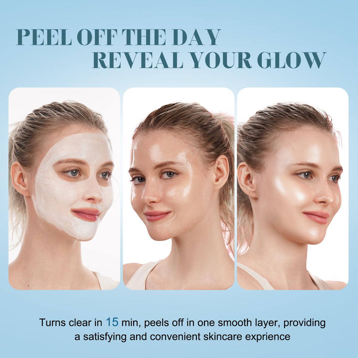 ISTON applying mask evenly to face as final skincare step for full coverage
