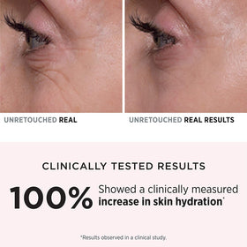 IT Cosmetics hand applying cream under eye demonstrating gentle tap benefit
