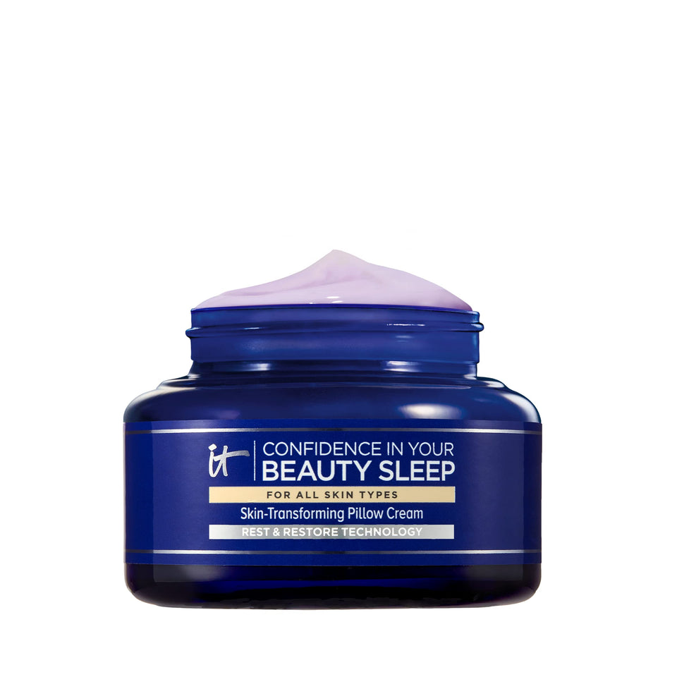 IT Cosmetics jar front view showing packaging and brand benefit