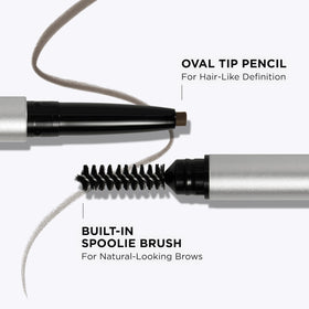 IT Cosmetics before and after brow transformation with fuller shape