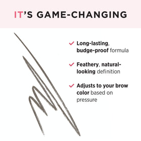 IT Cosmetics micro-fine tip close-up showing precise hair-like strokes benefit