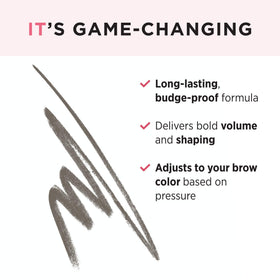 IT Cosmetics triangular tip close-up illustrating dual-edge precision for shaping
