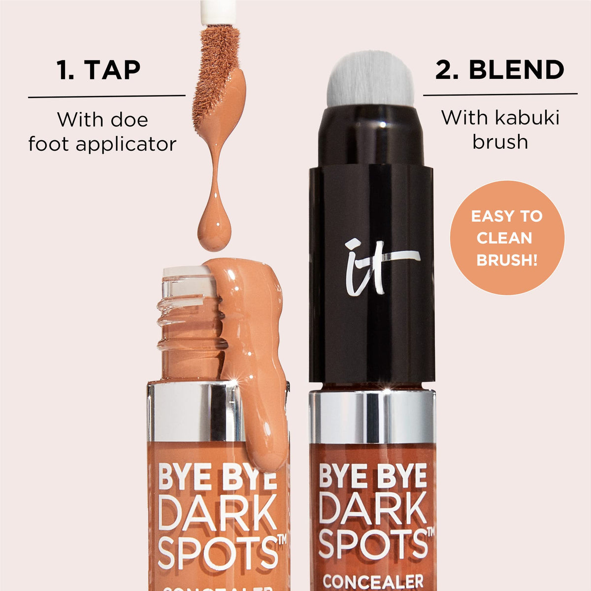 IT Cosmetics ingredient callout with niacinamide hyaluronic acid for brighter skin