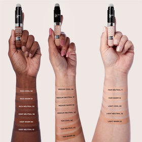 IT Cosmetics swatch texture showing creamy finish and hydrating consistency