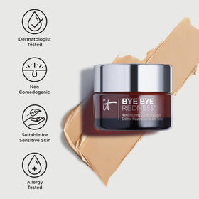 IT Cosmetics close-up on skin showing smooth blended finish