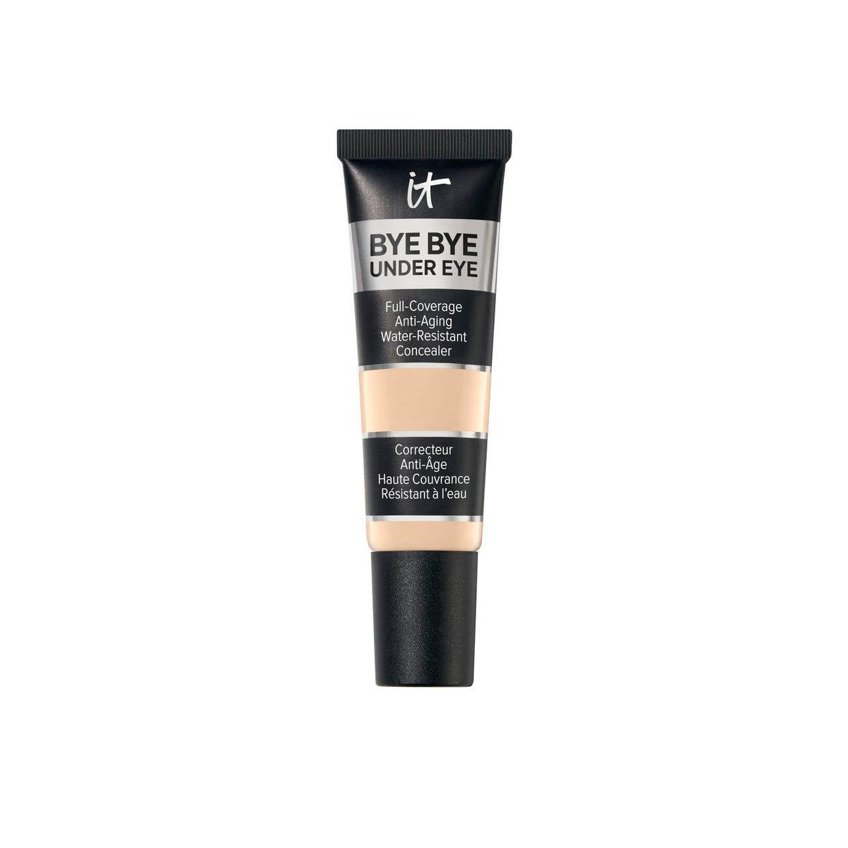 IT Cosmetics concealer front packaging showing shade and waterproof benefit