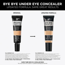 IT Cosmetics concealer inside a makeup bag staged for daily routine convenience