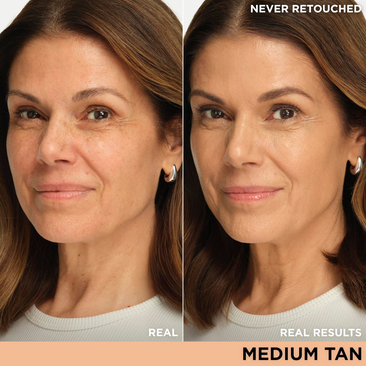 IT Cosmetics cream texture close-up highlighting hydrating luminous finish and blendability