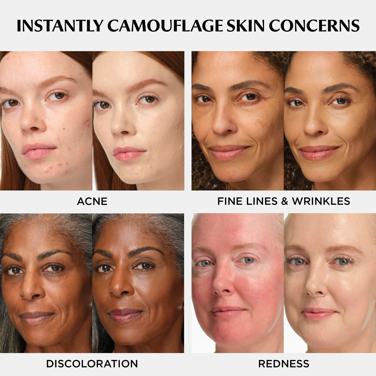 IT Cosmetics lifestyle image wearing CC+ Cream in daylight for natural glow
