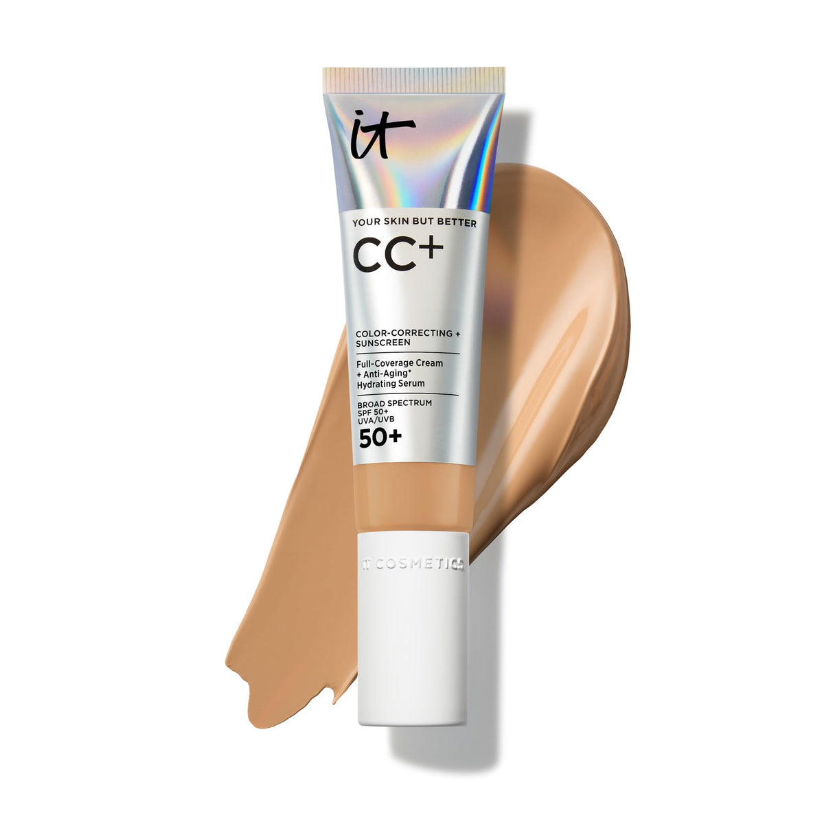 IT Cosmetics front packaging showing product and SPF 50+ protection