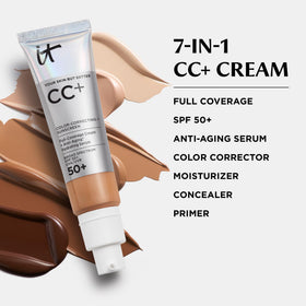 IT Cosmetics in a makeup bag lifestyle view for on-the-go protection