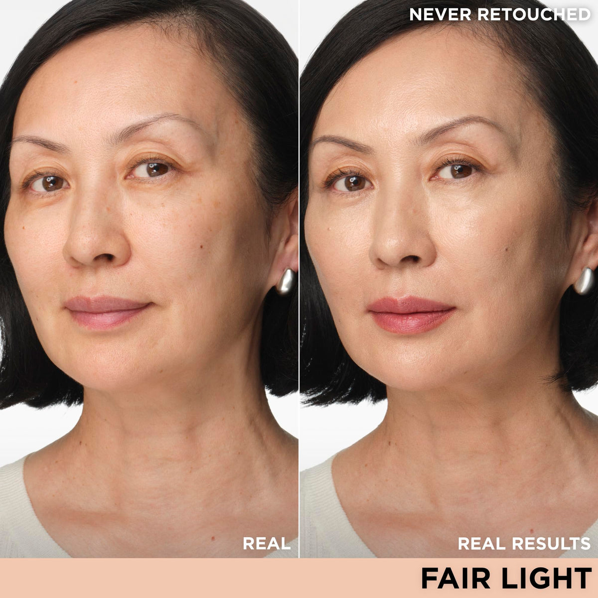 IT Cosmetics texture swatches showing smooth, medium-coverage finish and glow