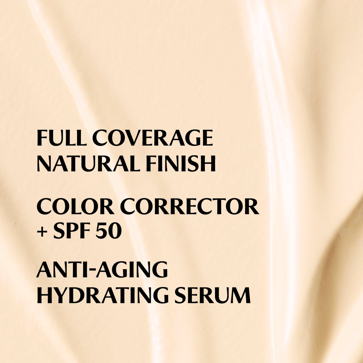 IT Cosmetics close-up texture of CC+ Cream Fair Warm showing smooth finish