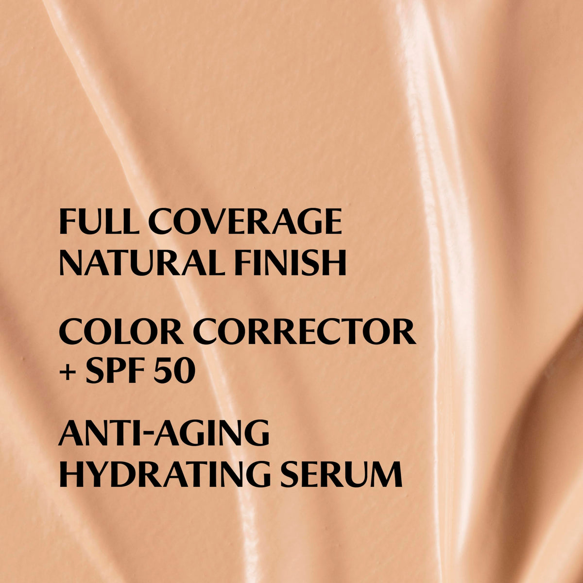 IT Cosmetics cream texture swatch showing blendable coverage and hydration