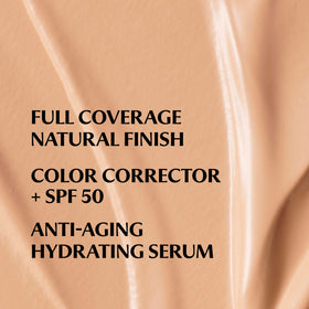 IT Cosmetics cream texture swatch showing blendable coverage and hydration