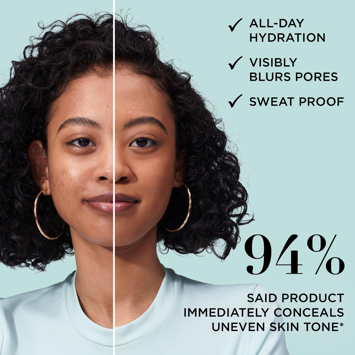 IT Cosmetics being applied with brush for smooth, buildable full coverage