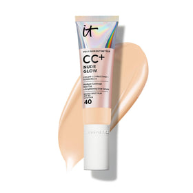 IT Cosmetics front packaging showing product tube and branding for instant glow