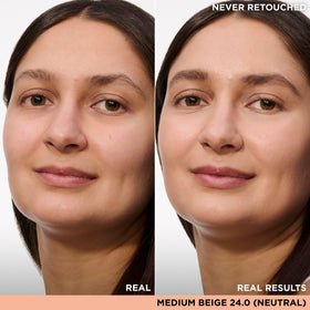 IT Cosmetics creamy concealer texture close-up highlighting smooth blend