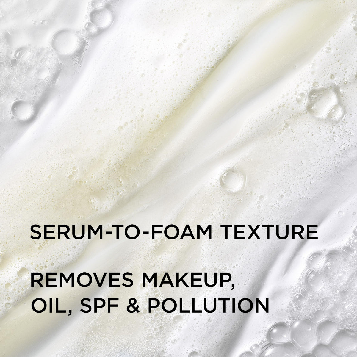IT Cosmetics foam texture close-up demonstrating gentle cleansing and hydration