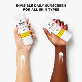 IT Cosmetics product applied under foundation showing smooth primer effect