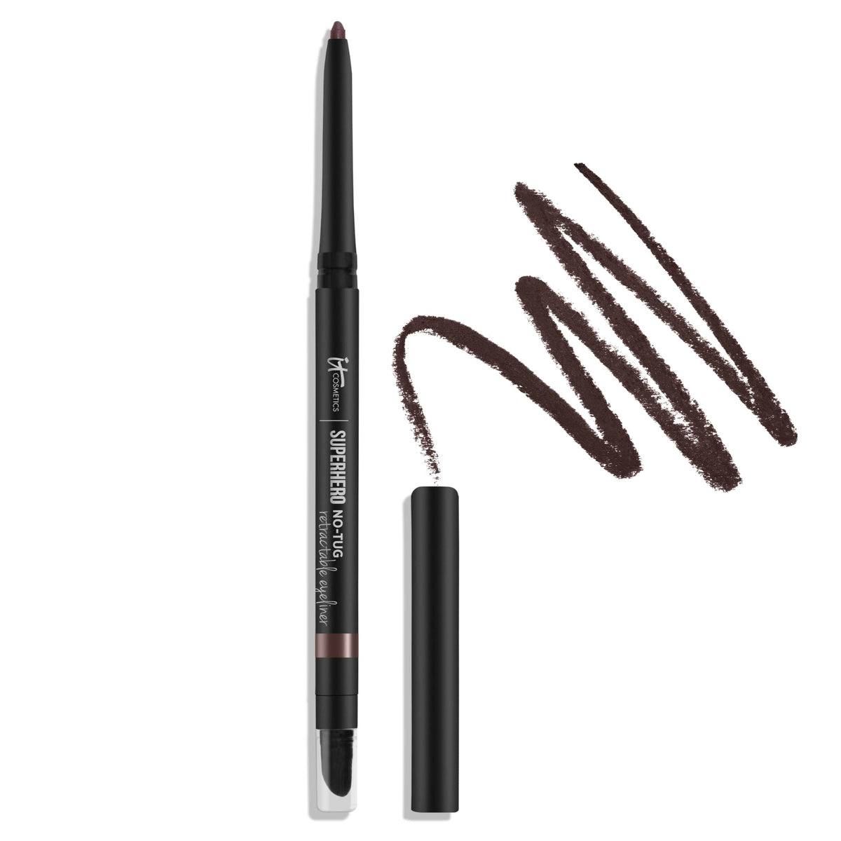 IT Cosmetics eyeliner front packaging showing brown pencil and branding for clear identification