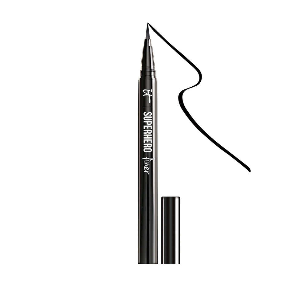 IT Cosmetics Superhero eyeliner front packaging showing compact pen and bold branding for long-lasting wear