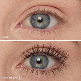 IT Cosmetics Superhero Mascara brush close-up highlighting Lash-Changing Power Brush for lifted lashes