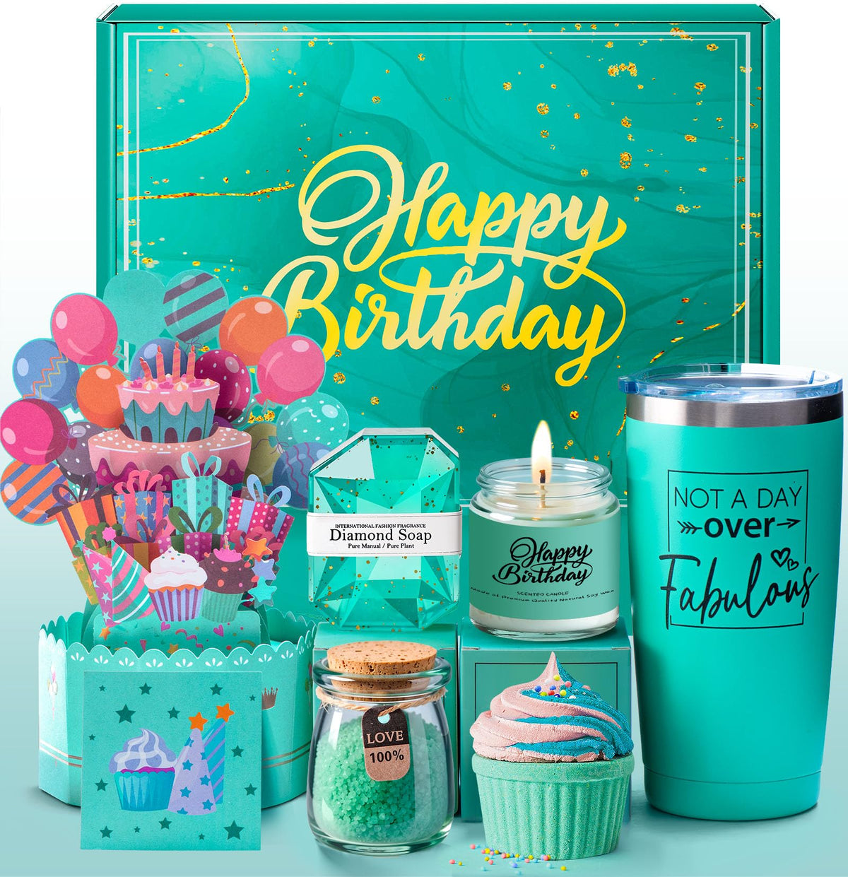 ITABLETAS front packaging showing full birthday gift set and elegant presentation