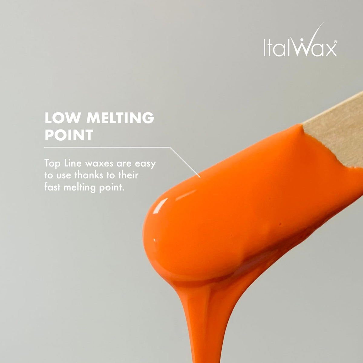 Italwax close-up of creamy Coral beads texture highlighting smooth spreadability