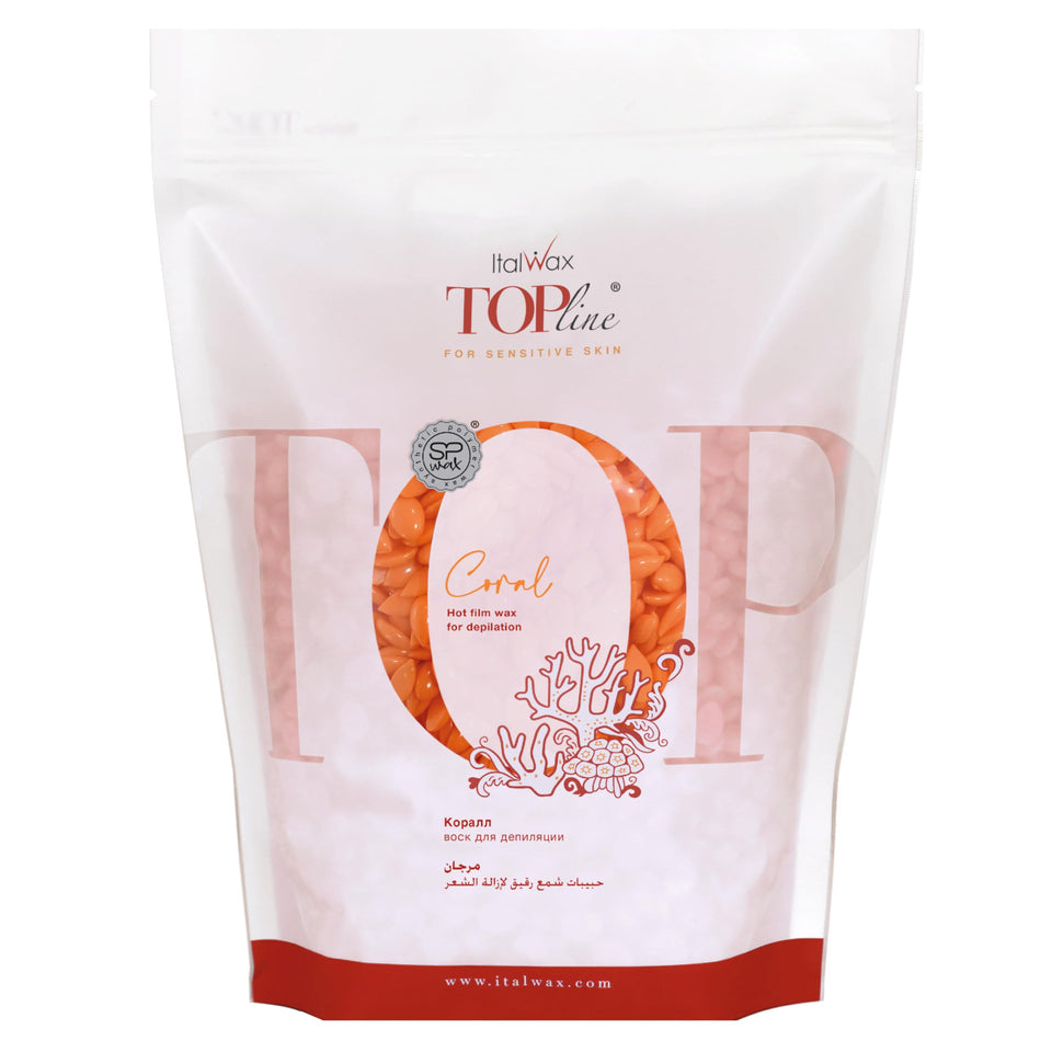 Italwax Coral front packaging showing product and professional grade benefit