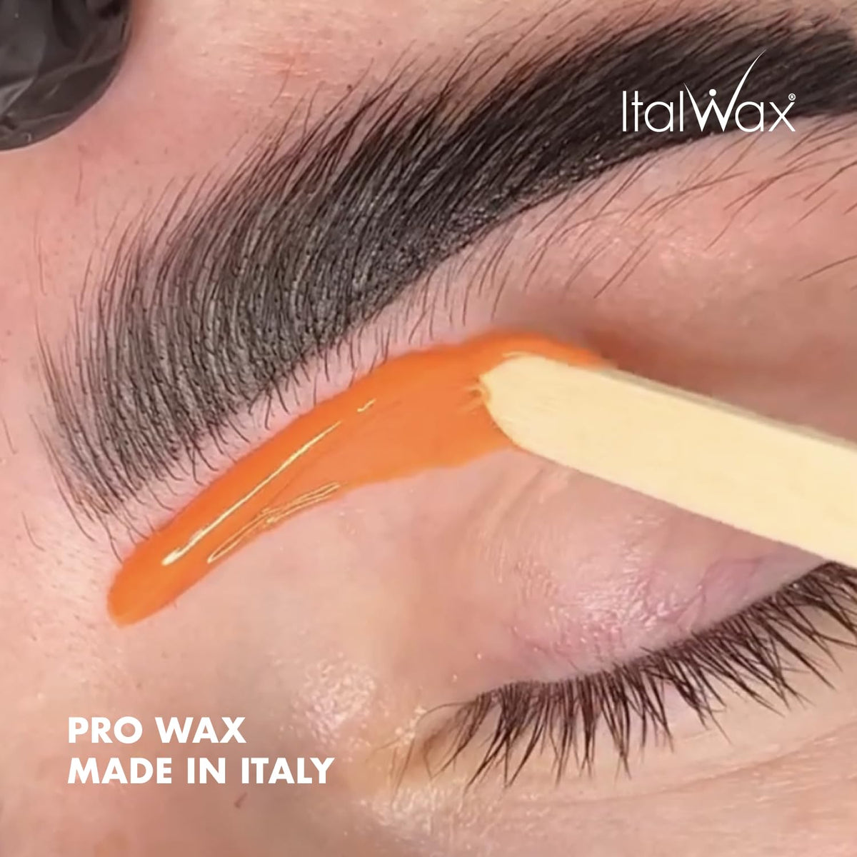 Italwax label close-up made in Italy, signaling consistent professional quality