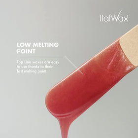 Italwax melted wax texture demonstrating smooth spread and precise application benefit
