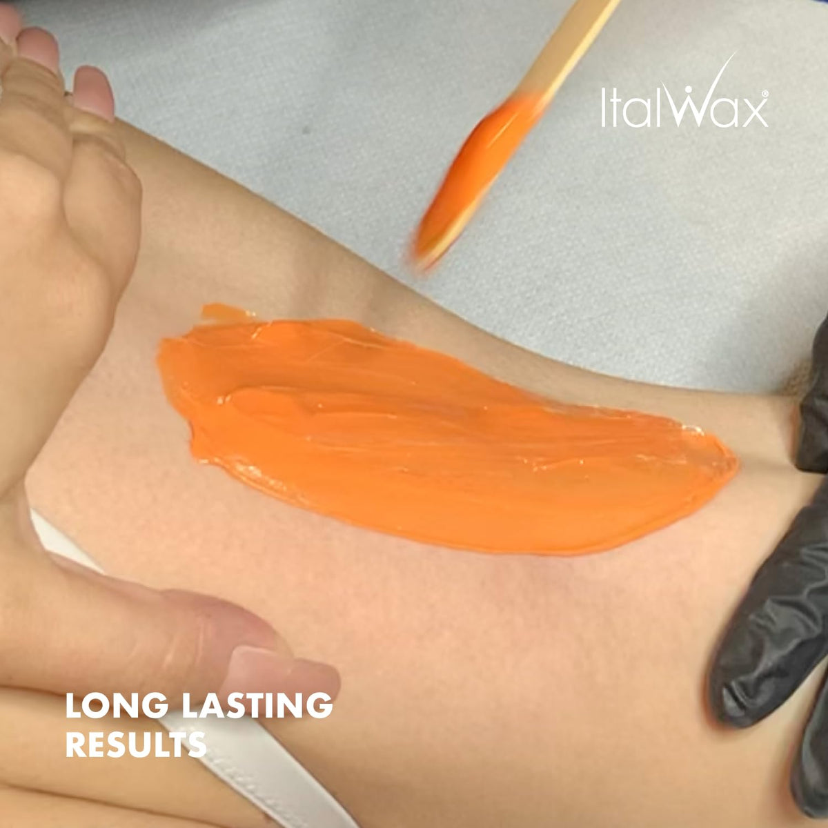 Italwax treated skin after waxing showing minimal residue and smoother appearance