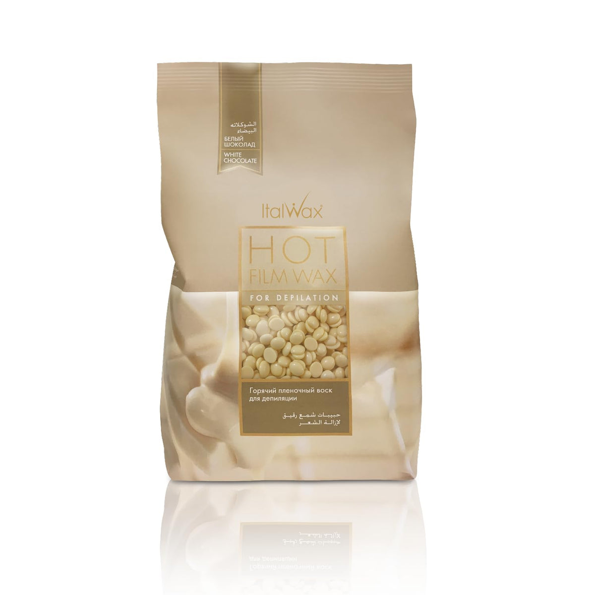 Italwax jar front view showing product and easy handling benefit